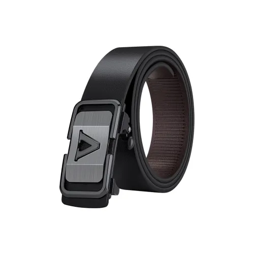 BISON DENIM Натуральная кожа Автоматическая застежка Casual Business V-образный вырез Металлическая пряжка Спилок коровьей кожи Ремни Мужской