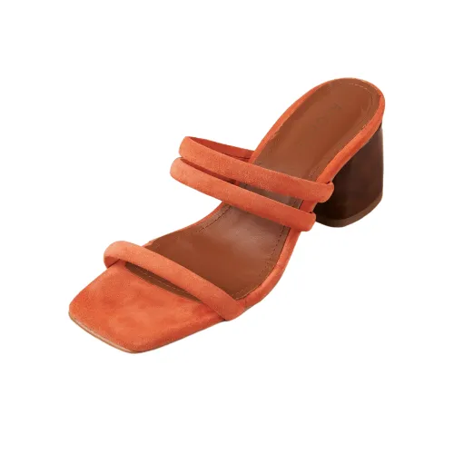 ALOHAS Слипоны 7 см Женские Апельсин