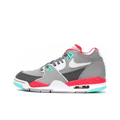 Nike Air Pilot 89 Амортизаторы Shock Slip-Resistant MID Топ Винтажные Баскетбольные Кроссовки Мужские Серый Красный