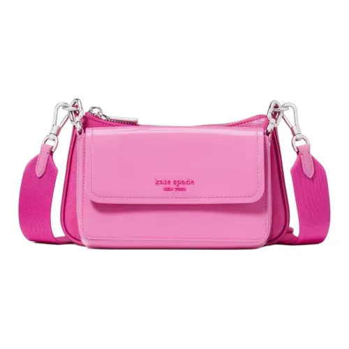 Kate Spade Saffiano Лакированная кожа Сумка через плечо Женская Фиолетовая Coneflower Multifloral