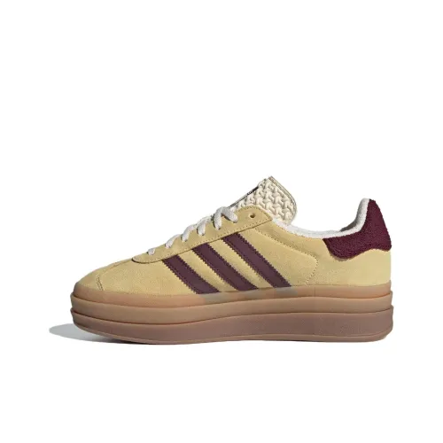 Adidas Originals GAZELLE BOLD Амортизация Легкий Низкий Топ Скейтборд Кроссовки Женские Желтые