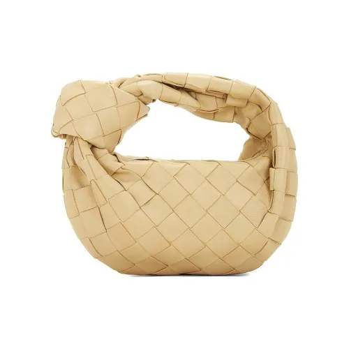 Bottega Veneta Jodie Кожа Сумка Женская Бежевая