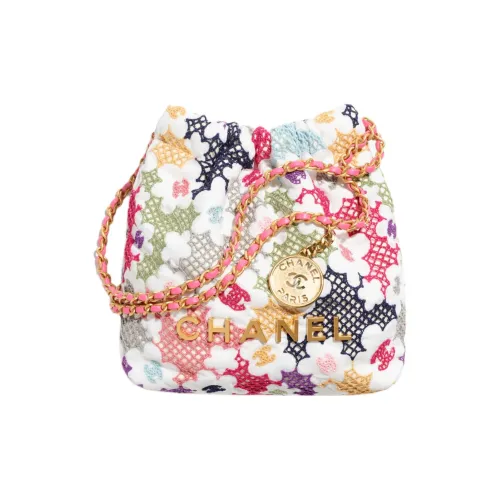 CHANEL Ткань Ведрообразная Сумка Сумка через плечо Мини Женский Многоцветный