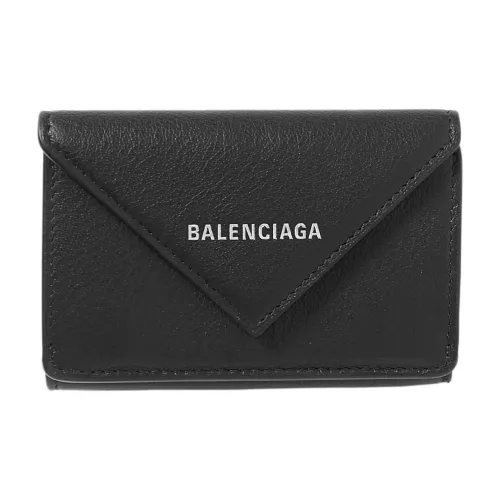 Balenciaga Кошелек из коровьей кожи держатель для карт мини женский черный