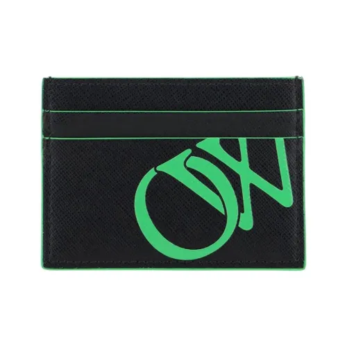 OFF Белый Телячья кожа Держатель для карт Мужской Черный Зеленый Флуоресцентный