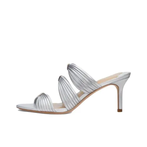 LAUREN RALPH LAUREN Шлепанцы Женские Серебряные