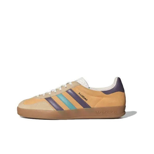 Adidas Originals Gazelle Аbrasion Resistant Баланс Низкие Кроссовки для скейтбординга Унисекс Желтый Rice Фиолетовый