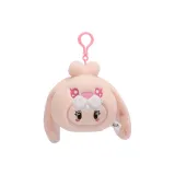 Розовая коралловая плюшевая подвеска