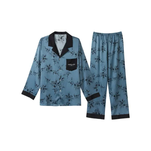 IIZZINI Пижамный комплект мужской Elmleaf сливовый