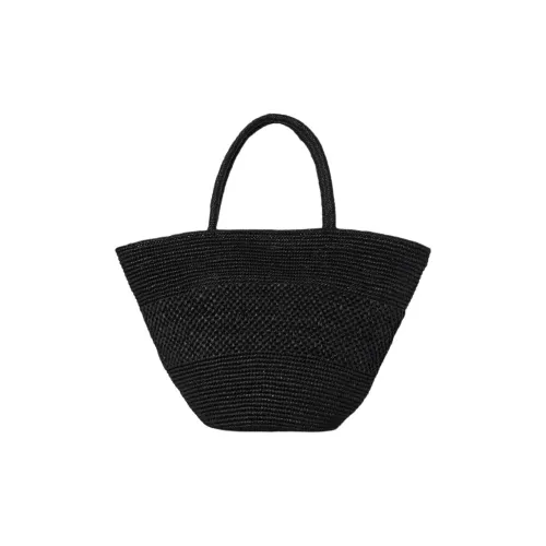 THE ROW Рафия Волокно Корзина Сумка Женская Черная