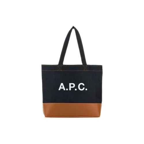 A.P.C Axel Ткань с кожаными вставками Сумка Женская Карамель