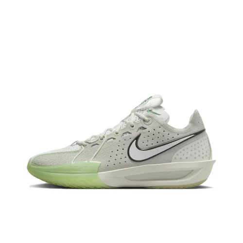 Nike Air Zoom G.T. Cut 3 Low Топ Баскетбольные кроссовки Унисекс Серый Зеленый Международная версия
