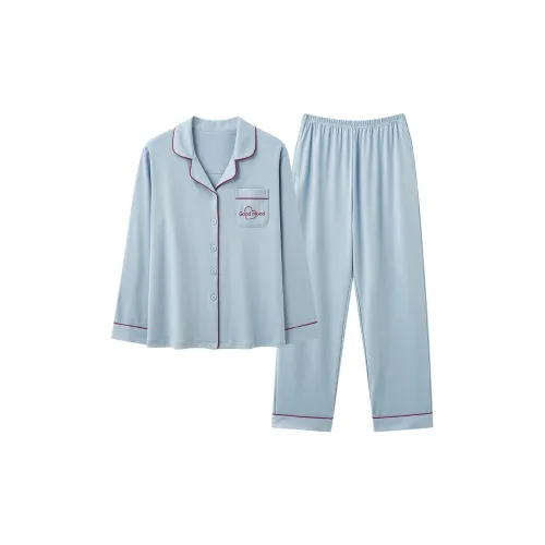 JinShaLa Пижамный комплект женский небесно-голубой