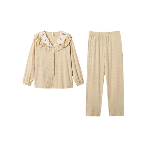 DAMOS·LOVE Пижамный комплект женский бежевый