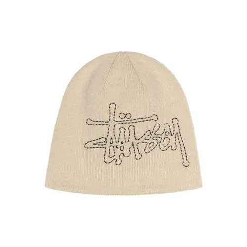 Stussy Акриловые шапки-бини унисекс бежевые