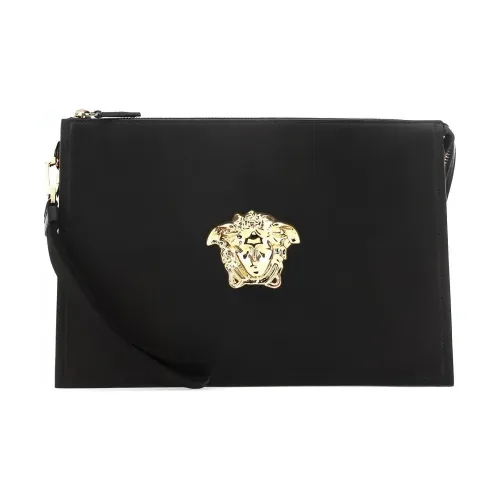 VERSACE Кожа Коммутирование Монетница Клатч Стандартный Мужской Черный