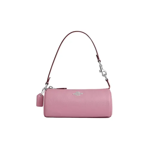 COACH Nolita Утонченная сумка из галечной кожи сумка через плечо маленькая женский серебряный тюльпан