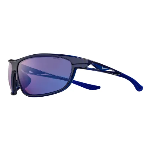 nike Вытесанные под давлением Нерегулярная форма Солнцезащитные очки Унисекс Синий