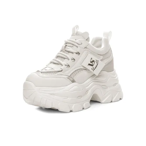 Стук для обуви Floral Language Устойчивый к истиранию Дышащий Увеличивающий высоту Низкий Топ Кроссовки с толстой подошвой Женские