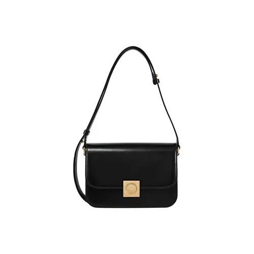 DISSONA Сумка через плечо из коровьей кожи большая женская черная