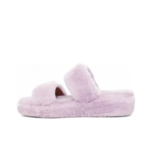 UGG Резина Slippers Женские Светло-фиолетовые