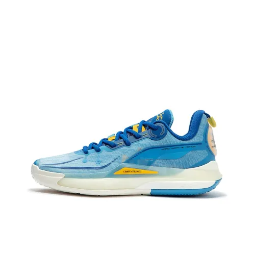 361° DVD2 Амортизирующие протекторы против скольжения устойчивые к истиранию дышащие низкий топ баскетбольные кроссовки мужской синий