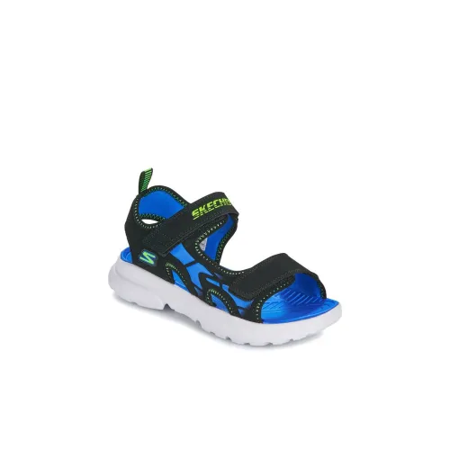 Skechers Razor Splash Детские сандалии Черно-синие Школьный возраст