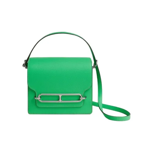HERMES Roulis Кожа Evercolor Сумка через плечо Мини Женская Комикс Зеленая