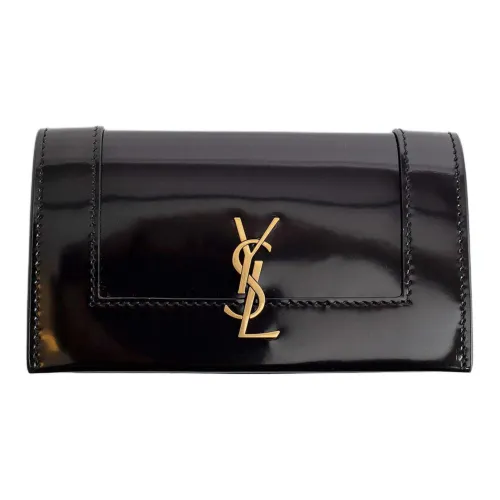 SAINT LAURENT Телячья кожа Кошелек Женские Черный