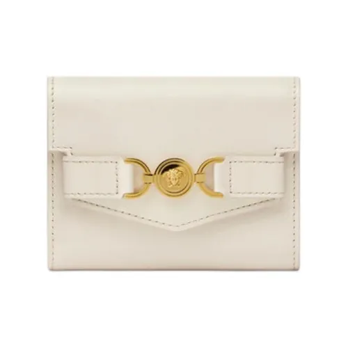 VERSACE Medusa '95 Коровья кожа Кошелек Женские Бежевый