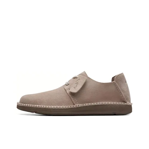 Clarks Мужская повседневная обувь, низкий топ, серый, мужской