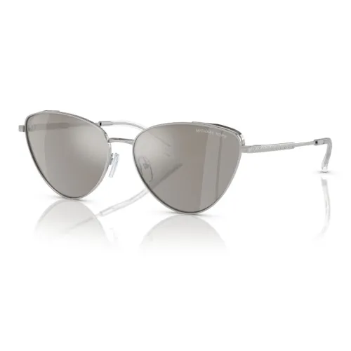 MICHAEL KORS Нерегулярная форма Солнцезащитные очки Мужской Серебряный