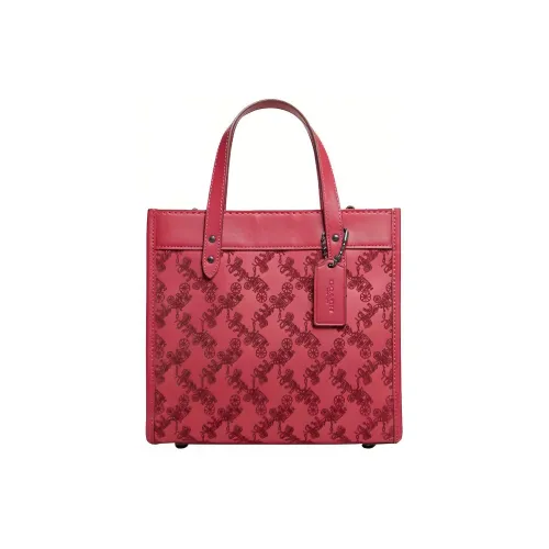 COACH Field Коровья кожа Тоут Сумка Сумка для покупок Сумка Сумка через плечо Сумка через плечо Женская Красная