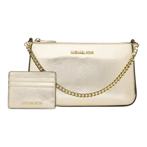 MICHAEL KORS Jet Set Полиуретан Портативный Сумка через плечо Сумка на плечо Женская Wheat Wave Золотой