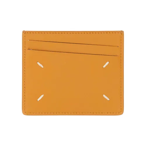 Maison Margiela Держатель для карт из телячьей кожи женский оранжевый
