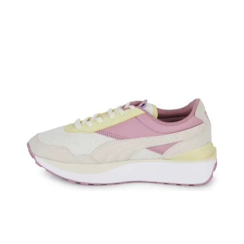 PUMA Cruise Rider Trainer Low Топ Повседневная обувь Женская Белая Розовая