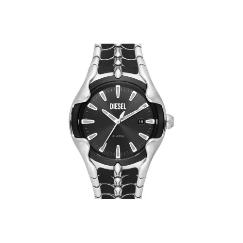 DIESEL Кварцевый механизм Мужские часы 44 мм Черный