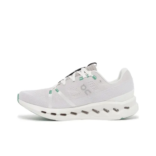 On Cloudsurfer Main Collection Амортизация Износостойкие Низкие Кроссовки для Бега Мужские Серый Зеленый