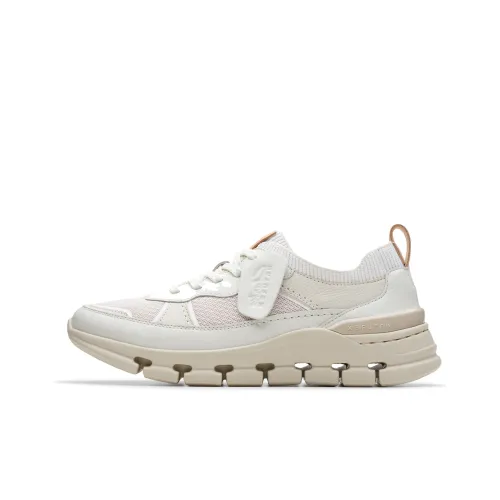 Clarks Амортизация Низкий Топ Повседневная Обувь Женская Белая