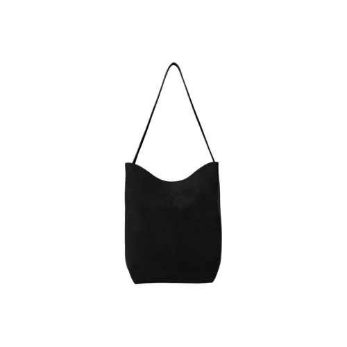 THE ROW N S Park Аутентичная замшевая сумка-тоут сумка для покупок сумка через плечо среднего размера женская черная