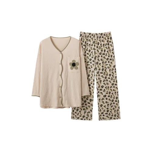 Chun Xi Pajama Комплект Женский Абрикос