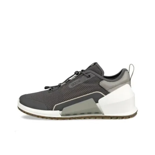 Ecco Biom 2,0 Амортизация Износостойкий Низкий Топ Casual Мужской Серый Белый