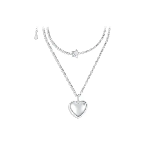 TONE TALE Rhodium-покрытые медные подвески Женское серебро