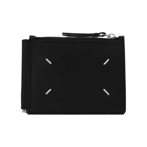 Maison Margiela Рельефный Effect Телячья кожа Кошелек Мужской Черный