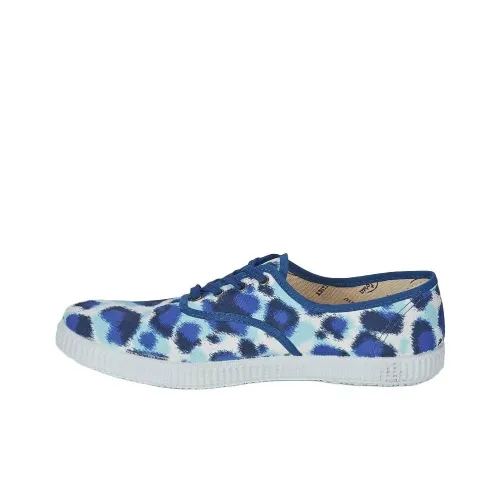 VICTORIA BECKHAM Low-Top Canvas Shoes Blue Women's