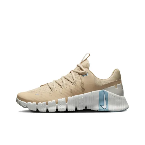 Nike Free Metcon 5 Slip-Resistant Abrasion-Resistant Low-Top Training Shoes Women's Beige