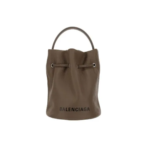 Balenciaga Телячья кожа Ведрообразная сумка Экстра Маленькая Женская Норковая серого цвета