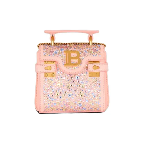 BALMAIN B Buzz Замша Сумка Сумка через плечо Сумка через плечо Мини Женская Апельсин