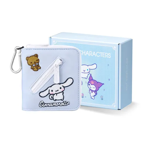 Zgo Sanrio Cinnamoroll полиэстер милый женский держатель для карт кошелек маленькая сумка универсальный обычный женский синий
