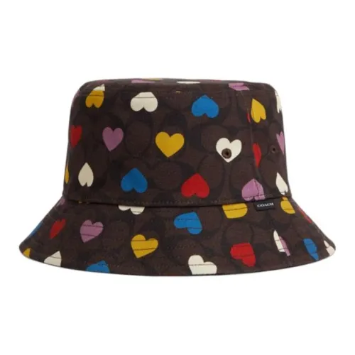COACH Хлопок полиэстер Шляпы ведра Женские Коричневый